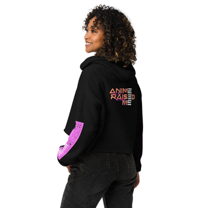 Cyber Grin Portal Crop Hoodie