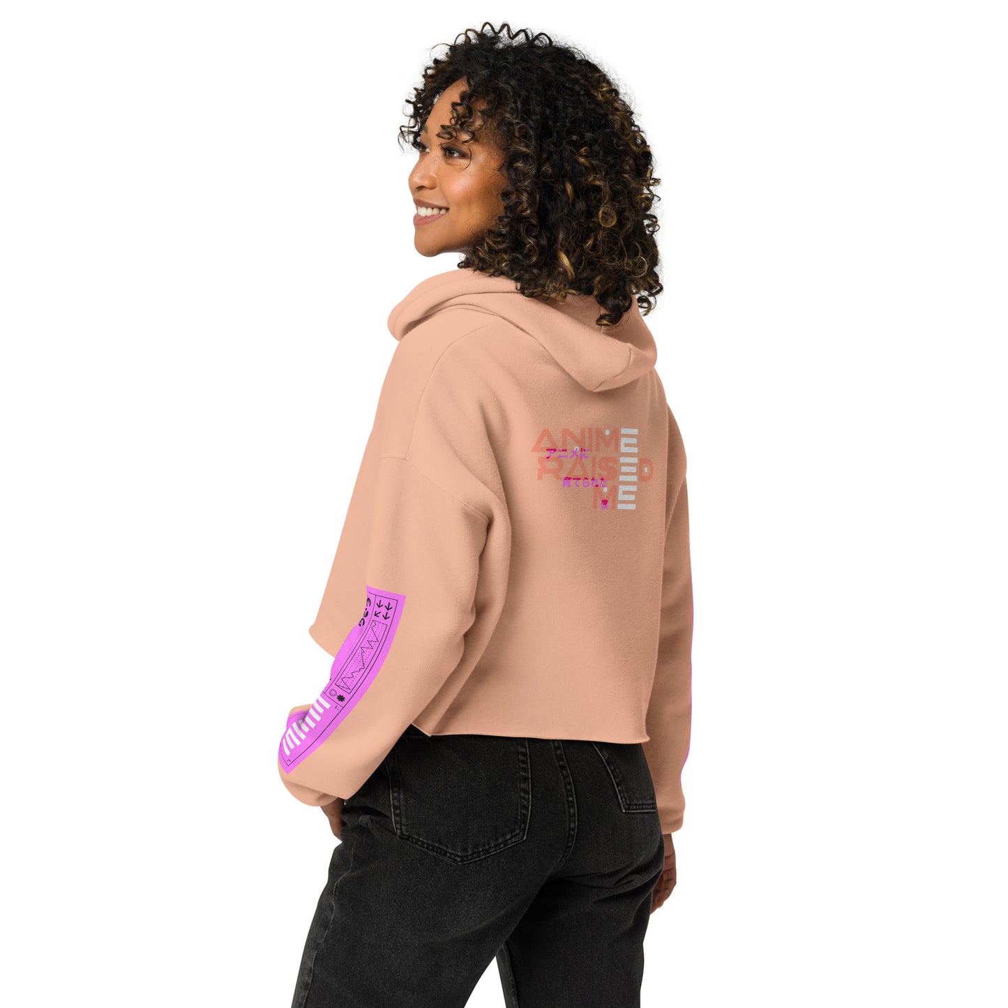 Cyber Grin Portal Crop Hoodie